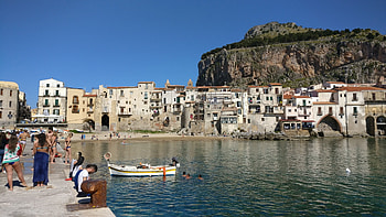 Cefalu, Beaches, Old town, Sicily, Travels HD wallpaper