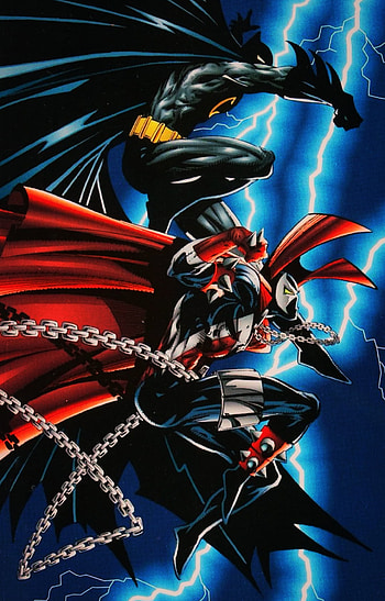 Batman and spawn, art HD phone wallpaper