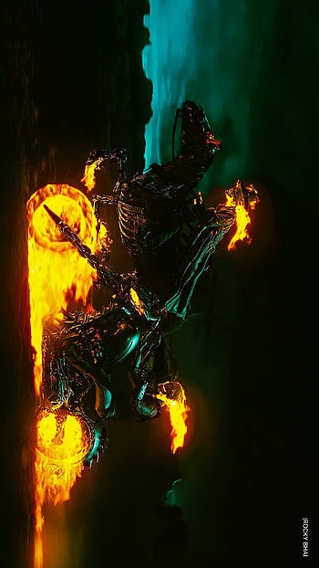 Ghost rider, heat, art HD phone wallpaper