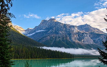 Emerald Lake Landscape Mountains , lake, landscape, mountains, nature HD wallpaper