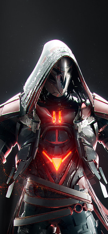 Reaper, Overwatch, Artwork, XS Max HD phone wallpaper