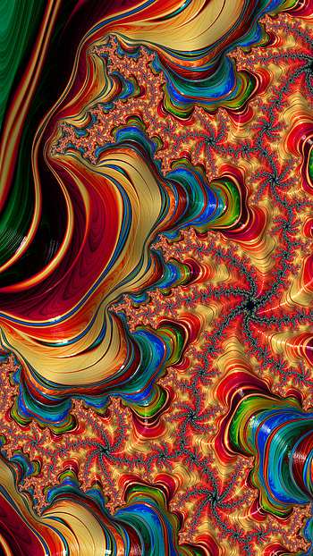 Fractal Art Trippy Psychedelic Background for Smart, trippy, colorful, colors, psychedelic, Abstract, fractal HD phone wallpaper