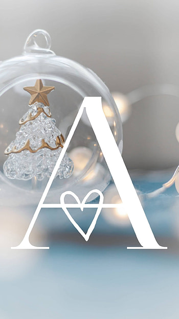 A Name Ka, Christmas, Tree Background, white HD phone wallpaper