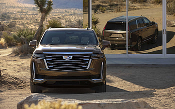 Cadillac Escalade, 2021, front view, exterior, luxury SUV, new brown Escalade, american cars, Cadillac HD wallpaper