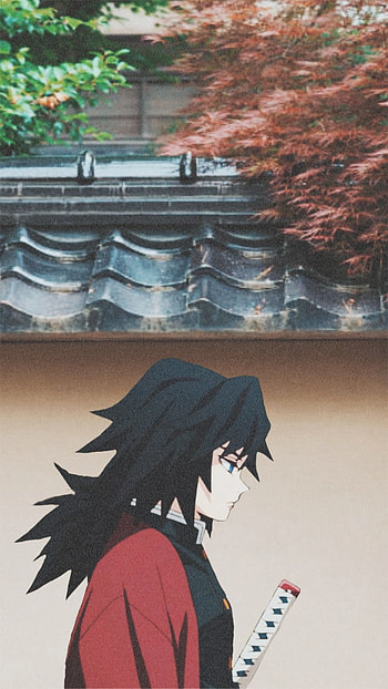 Giyu tomioka, red, graph HD phone wallpaper