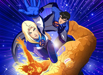 Fantastic four, anime, comics HD wallpaper