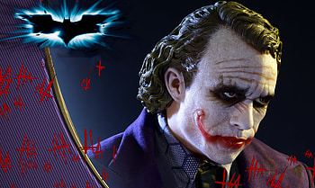 Joker In The Dark Knight, joker, artwork, artist, digital-art, supervillain, superheroes HD wallpaper
