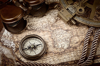 Compass , Navigational tool, Directional symbol, Exploration theme HD wallpaper