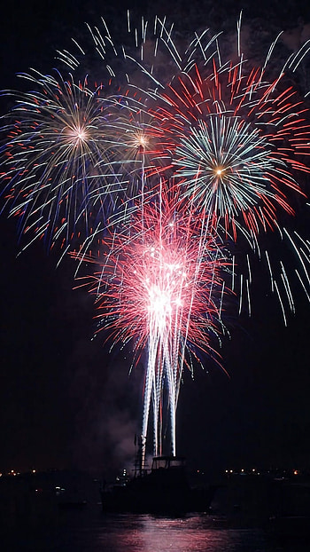 Firework, Fire HD phone wallpaper