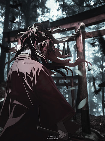 Yoriichi, aesthetic, animeedit, venoku, nature, demonslayer, kny, manga, anime HD phone wallpaper