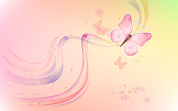 Butterfly, texture, pink, yellow HD wallpaper
