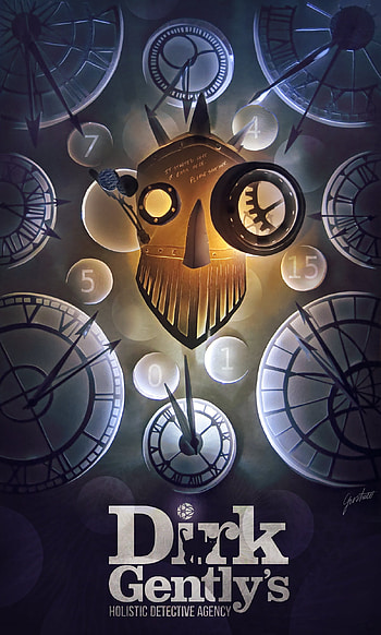 Dirk Gently's Holistic Detective Agency, Papercutting poster, CardboardDream creation, Unique design HD phone wallpaper