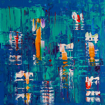 Abstract painting, colorful, modern art HD phone wallpaper