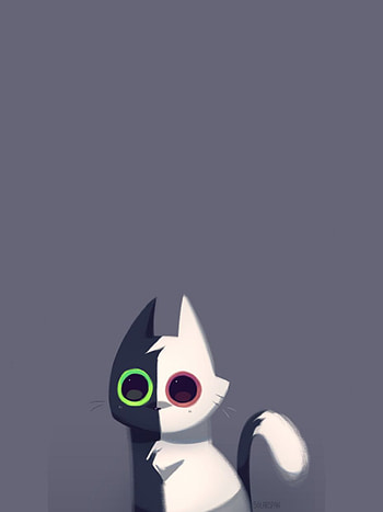 (=^･ｪ･^=) || Ranbo, aesthetic, catboo, ranboo, art, mcyt, simplistic, cat, fanart, cute, dsmp HD phone wallpaper