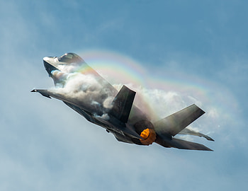 F-35 Lightning II Jet Fighter in Full Afterburner – Military Warplane, warplane, aircraft, jet fighter, military, Lockheed Martin F-35 Lightning II HD wallpaper