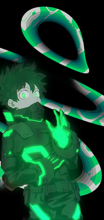 DEKU NEON, midoriya HD phone wallpaper