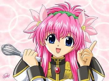 Cooking Wish, pink, anime, milfe, bubble, wire whisk, female HD wallpaper