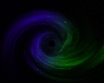 Black Hole, purple, galaxy, green, space, stars HD wallpaper