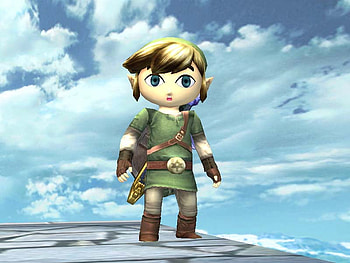 Toon Link_Twilight Princess Style, toon link, ssbb, twilight princess styled, video games, sky HD wallpaper