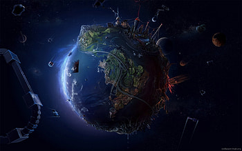 Fantasy, Art, Planets, Universe HD wallpaper