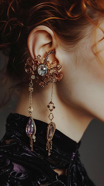 Elegant Vintage Earrings, earrings HD phone wallpaper