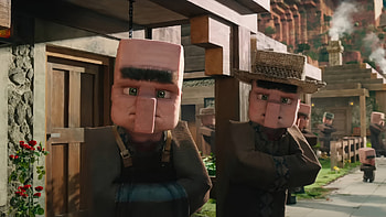 Minecraft Movie Villagers, movie, A Minecraft Movie HD wallpaper