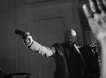 The Beekeeper Movie - Intense Black and White Action Scene, movie, The Beekeeper HD wallpaper