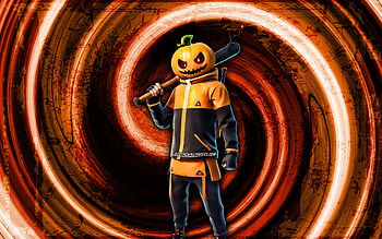 Punk, orange grunge background, Fortnite, vortex, Fortnite characters, Punk Skin, Fortnite Battle Royale, Punk Fortnite HD wallpaper