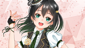Dark Green Eyes Black Hair Anime Girl Anime Girl HD wallpaper