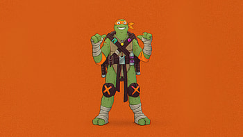 Michelangelo Teenage Mutant Ninja Turtles, teenage-mutant-ninja-turtles, ninja-turtle, superheroes, artwork, artist, digital-art, art, behance HD wallpaper