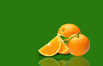 Orange, vector, green, summer, fruit, vara HD wallpaper