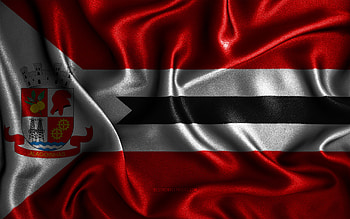 Alagoinhas flag, , silk wavy flags, brazilian cities, Day of Alagoinhas, Flag of Alagoinhas, fabric flags, 3D art, Alagoinhas, cities of Brazil, Alagoinhas 3D flag HD wallpaper