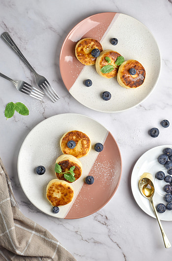 Food, Desert, Bilberries, Berries, Pancakes, Mint HD phone wallpaper