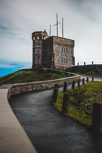 Nature, Sky, Lock, Building, Road HD phone wallpaper