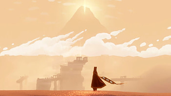 Journey game, Beautiful landscapes, Atmospheric journey, Visual masterpiece HD wallpaper