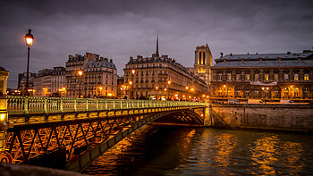 Pont d'Arcole, France HD wallpaper