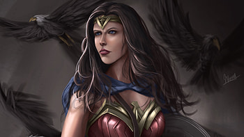 Wonder Woman Warrior, wonder-woman, superheroes, artist, artwork, digital-art, deviantart HD wallpaper