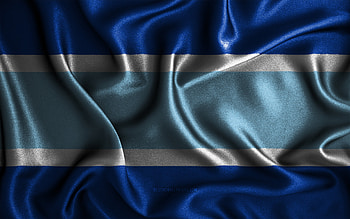 Marbella flag, , silk wavy flags, spanish cities, Day of Marbella, Flag of Marbella, fabric flags, 3D art, Marbella, cities of Spain, Marbella 3D flag HD wallpaper
