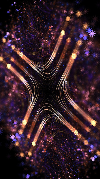 Abstract, Stars, Shine, Brilliance, Form, Fractal HD phone wallpaper