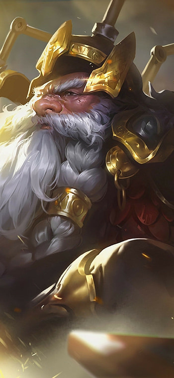 Dwarf hero, Mighty hammer, Bearded warrior, Powerful strength HD phone wallpaper