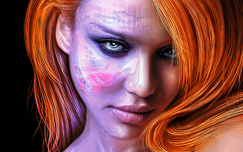Glamour, women, redhead, beautiful, fantasy HD wallpaper