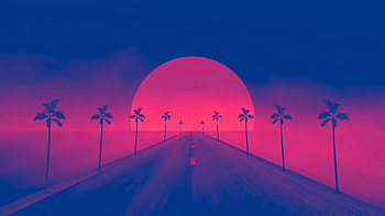 The Distant Sun , retrowave, artist, artwork, digital-art HD wallpaper
