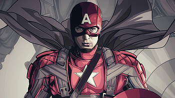 Captain America Art , captain-america, superheroes, artwork, digital-art, artist, deviantart HD wallpaper