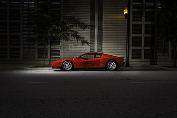 Night, Ferrari, Cars, Side View, F110, Testarossa HD wallpaper