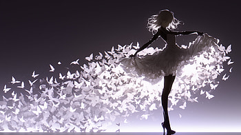Anime Girl - Dance, anime girl, AI Art, girl, dance HD wallpaper