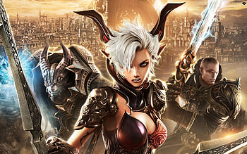 The Horn Demon Babe, babe, evil, game, horn, dark, demon, warrior HD wallpaper