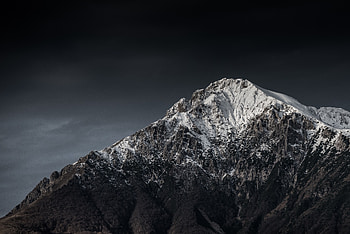 Nature, Night, Italy, Mountain, Vertex, Top, Snow Covered, Snowbound HD wallpaper