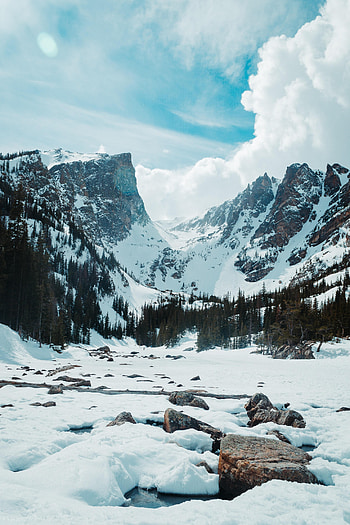 Nature, Stones, Mountains, Snow, Rocks, Snow Covered, Snowbound HD phone wallpaper