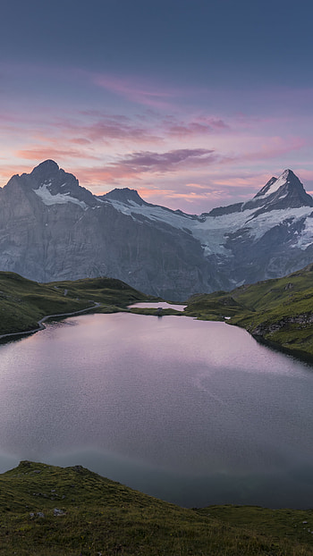Bachalpsee lake, Landscapes HD phone wallpaper