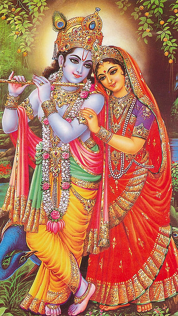 Radha Krishna , Lord, Murlidhar HD phone wallpaper